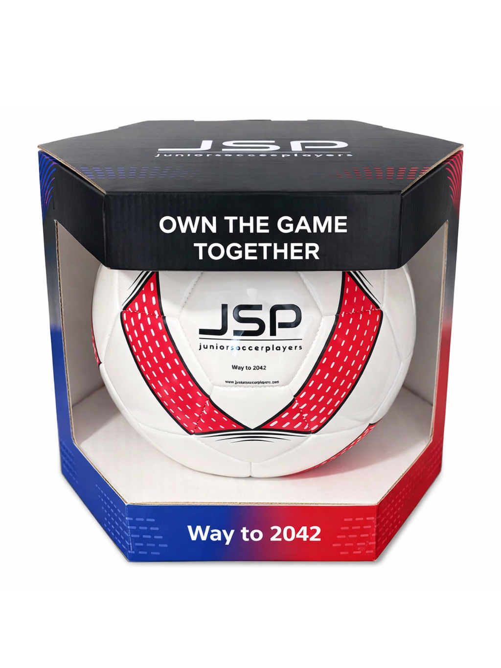 JSP Futbol Topu - 4 Numara - Kırmızı/Beyaz