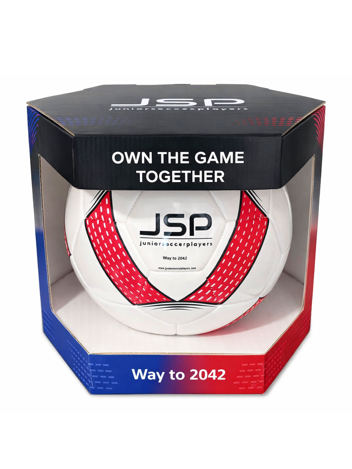 JSP Futbol Topu - 4 Numara - Kırmızı/Beyaz