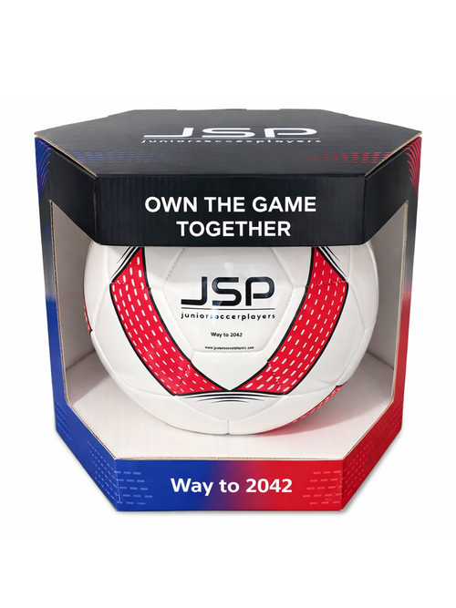 JSP Futbol Topu - 4 Numara - Kırmızı/Beyaz