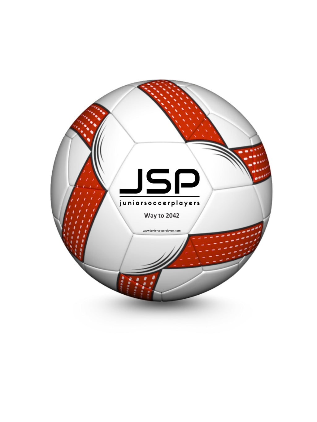 JSP Futbol Topu - 4 Numara - Kırmızı/Beyaz