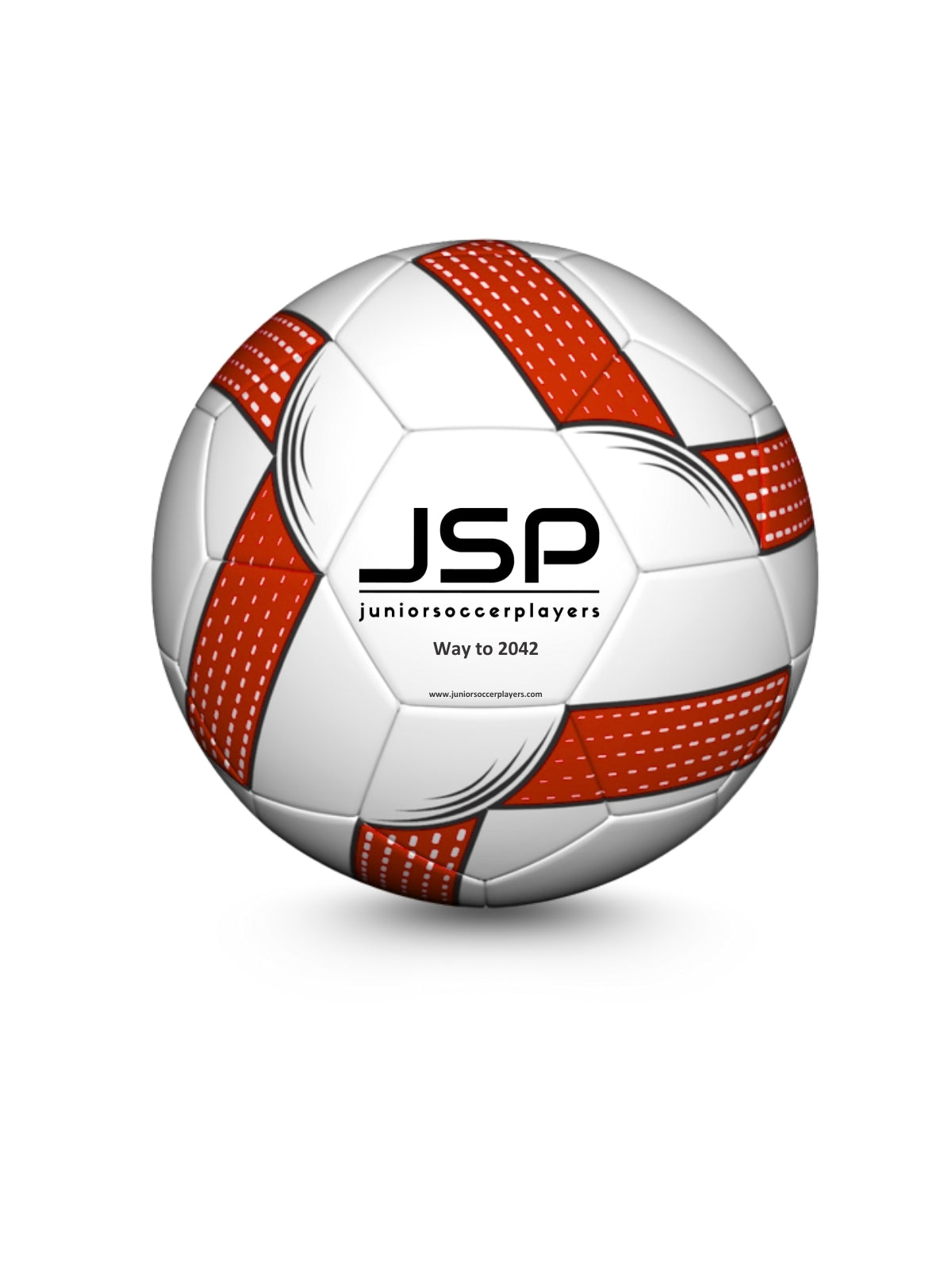 JSP Futbol Topu - 4 Numara - Kırmızı/Beyaz