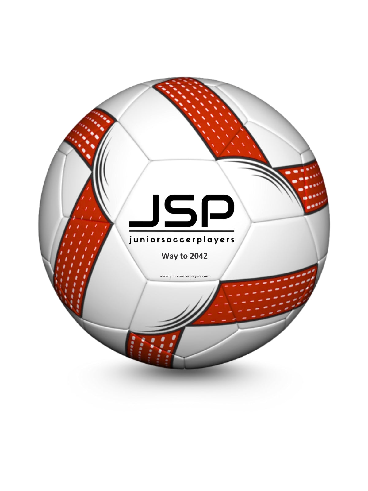 JSP Futbol Topu - 5 Numara - Kırmızı/Beyaz