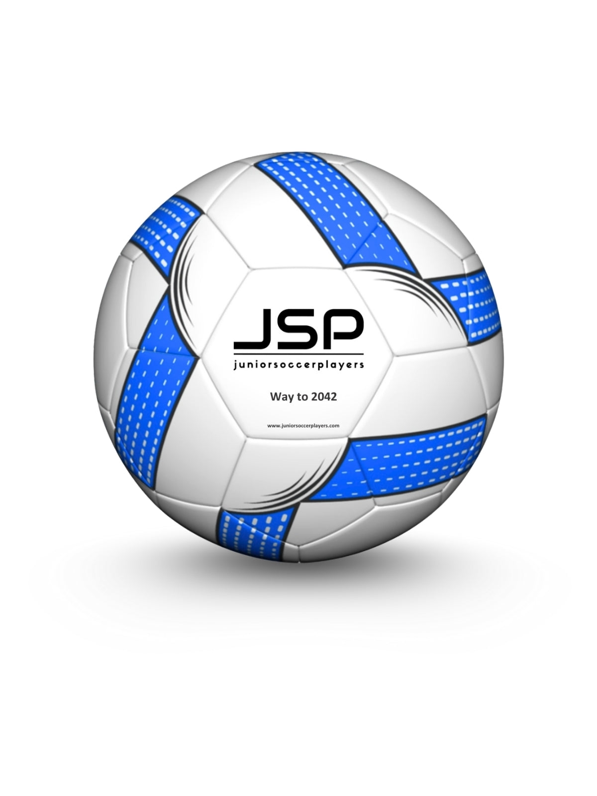 JSP Futbol Topu - 4 Numara - Mavi/Beyaz